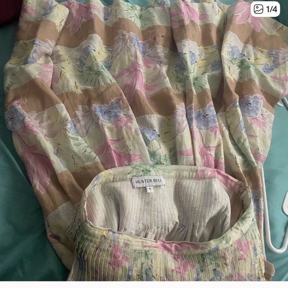 Hunter Bell / linen Fallon Skirt pastel paradise 6 - Picture 4 of 6